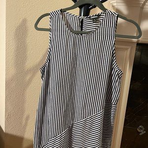 Striped Blue/White Tank Top